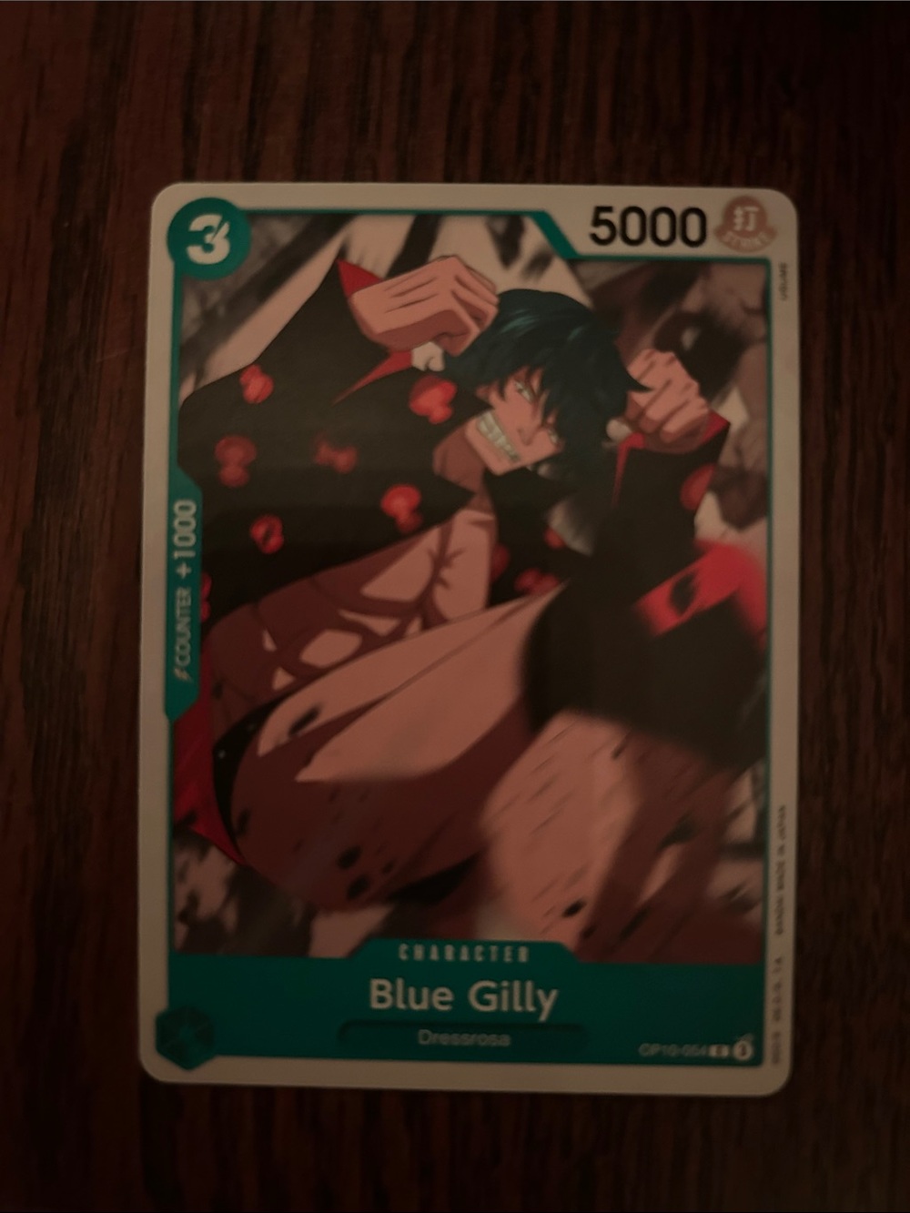 Blue Gilly Character Game Card